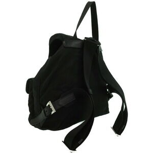 Prada Two Backpack Black Tessuto Rucksack Daybag Pocket